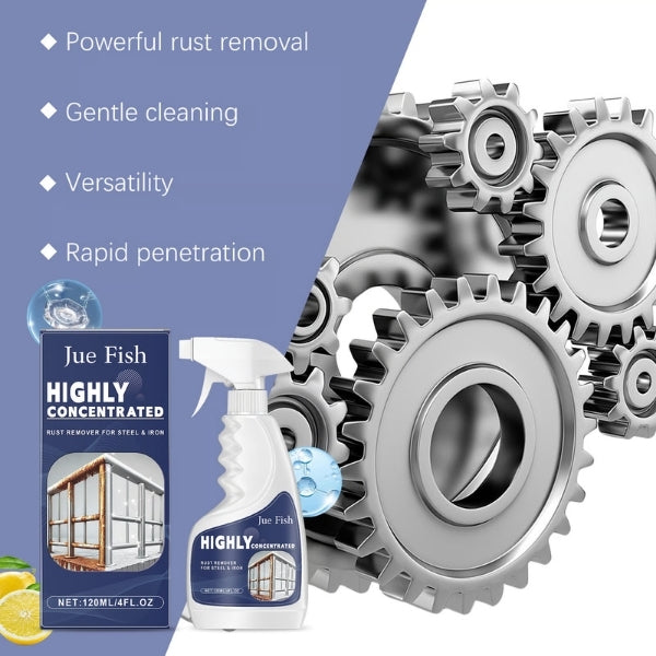 Powerful Rust Remover Spray - Instantly Restore Metal & Stainless Steel