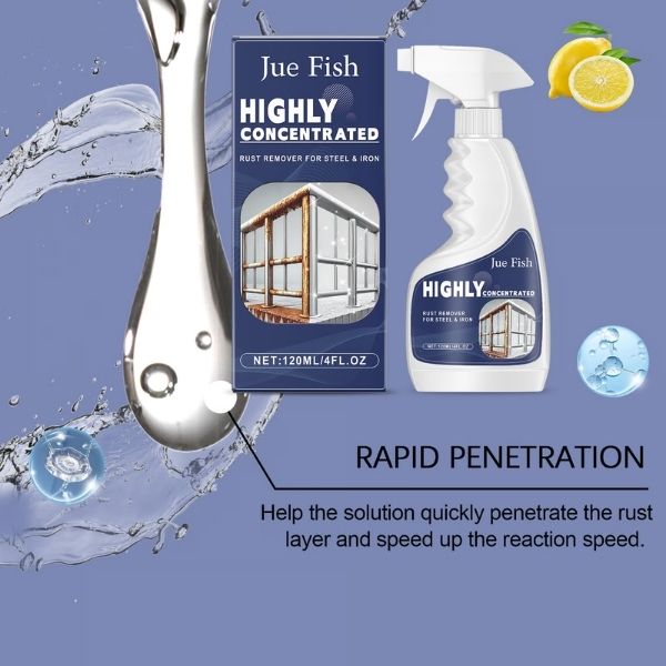Powerful Rust Remover Spray - Instantly Restore Metal & Stainless Steel