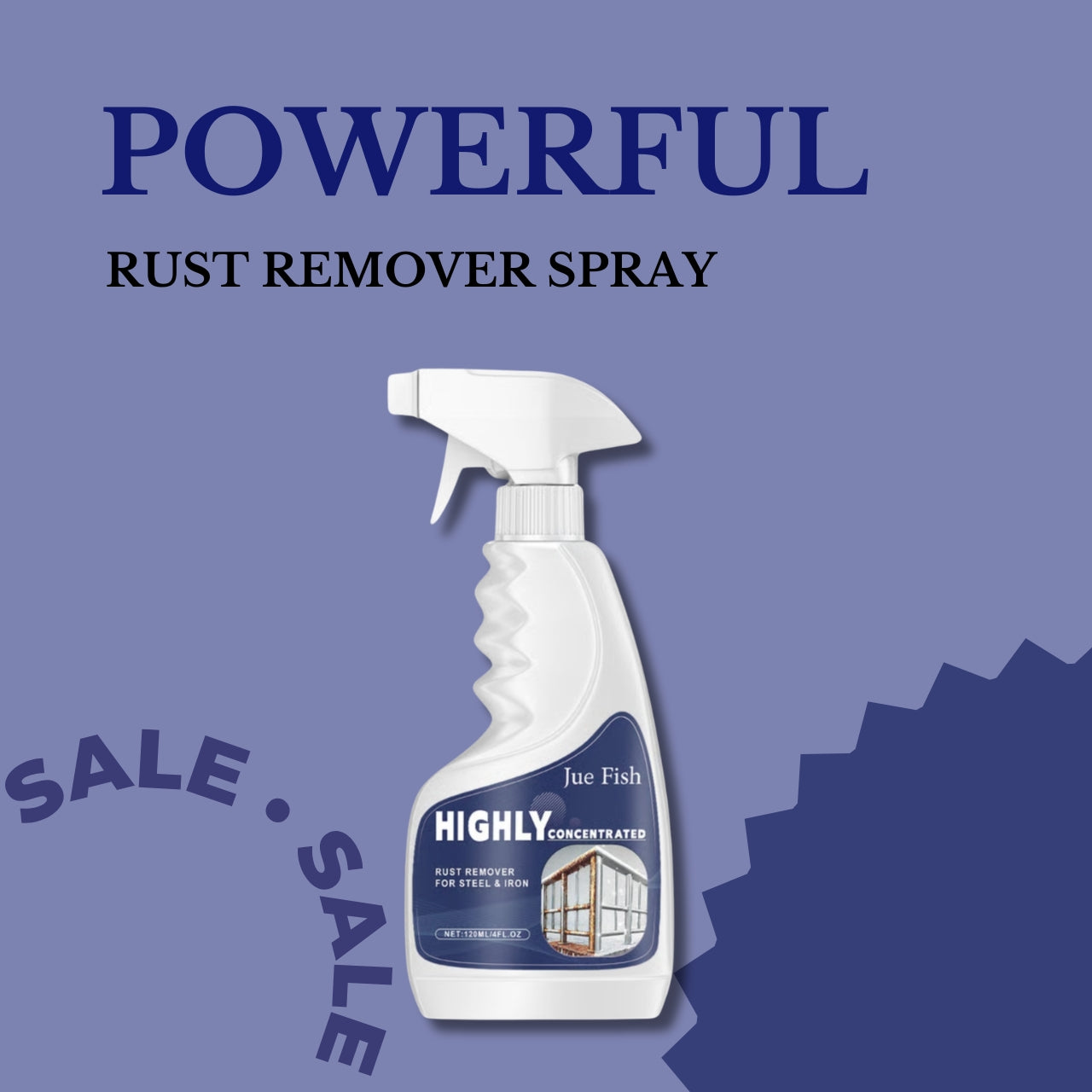 Powerful Rust Remover Spray - Instantly Restore Metal & Stainless Steel